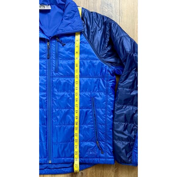 REI Co Op Primaloft Puffer Jacket Men’s Large Blue Lightweight Pertex‎ Quantum - Picture 10 of 11